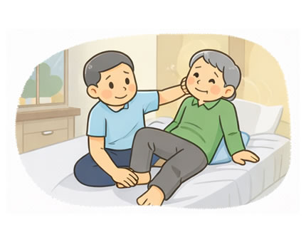 自宅でできる運動指導のイメージ